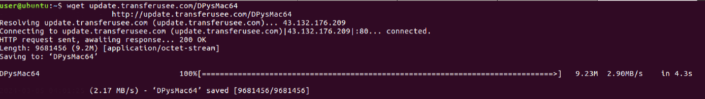 Loading DPysMac64 from update[.]transferusee[.]com